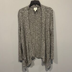 St. John’s Bay Women’s Size Large Open Front Waterfall Cardigan with pockets